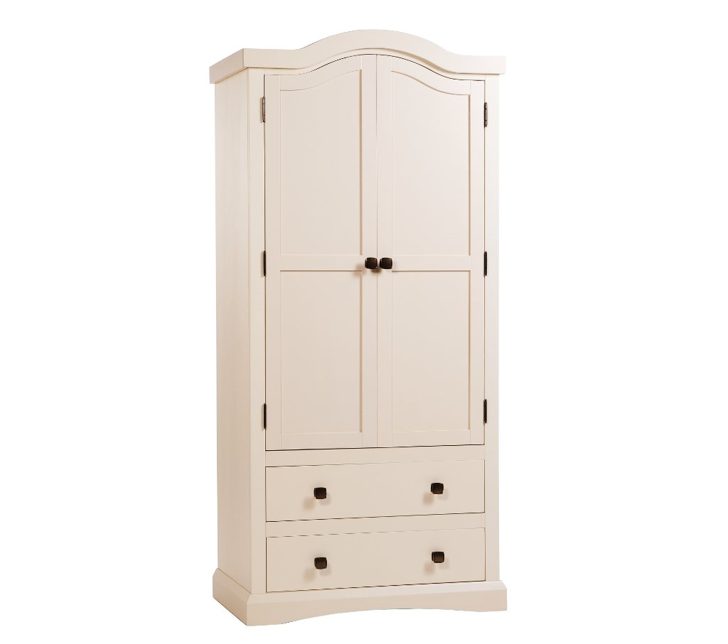 Unbranded room4 Quebec cream 2 door 2 drawer wardrobe