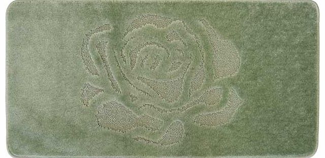 Rose Bathmat 50 x100cm - Green