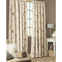 Unbranded Rosemont Natural Lined 1/2 Panama Curtains 168x183