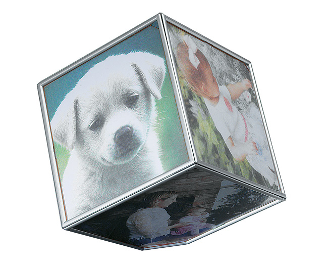 Unbranded Rotating Cube Photo Frame