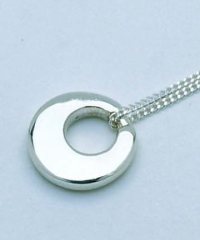 Round Sterling Silver Pendant