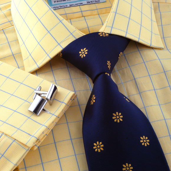 Rowington Yellow & Blue Check Shirt