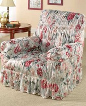 Unbranded RUFFLED CHAIR COVER