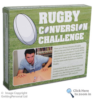 Rugby Conversion Challenge  There is no longer any need for physical expertise of any kind to excel 