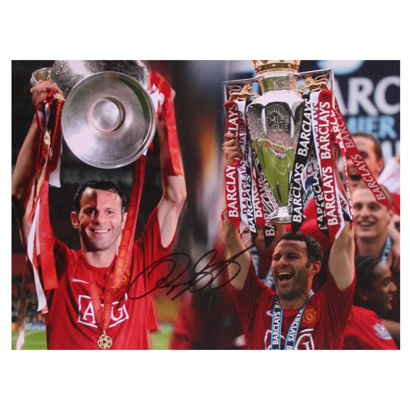 Unbranded Ryan Giggs Signed Photo - Premiership And Champions League Double