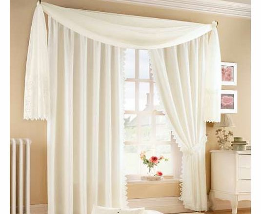 Co-ordinates with the Sabina Lined Curtain range. 100% Polyester Sizes: 300 x 137 cm (120 x 54 ins) 500 x 137 cm (200 x 54 ins)
