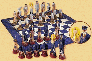 SAC Nautical Hand Decorated Chess Set