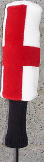 Superb driver headcover emblazoned with the flag of Saint George