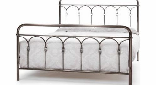 Unbranded Sandbach Small Double Bed Frame - Antique Nickel