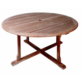 The sandringham  tables can be knocked down by unscrewing the legs for storage.  1.2m dia