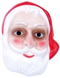 This lightweight plastic Father Christmas mask will help with the school play this season or even