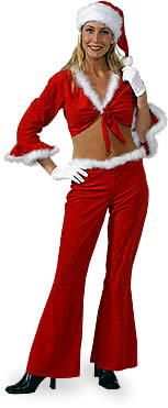 Get down on it in this funky Disco Santa Girl suit.  Fantastic for Christmas and Seventies fancy