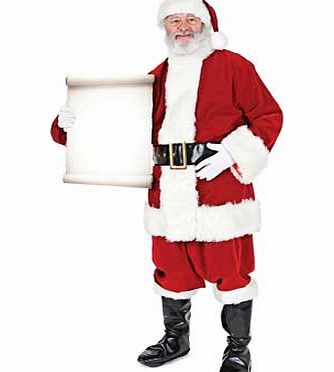 Unbranded Santa With Small Sign Life-Sized Cutout
