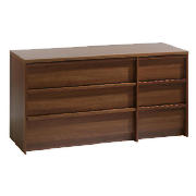 Unbranded Santona 3   3 drawer Chest, Walnut effect