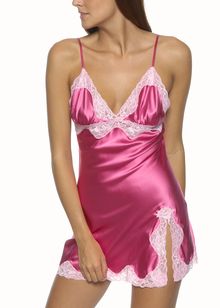 Unbranded Satin Doll chemise with lace