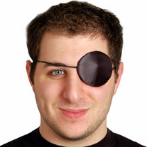 Unbranded SATIN PIRATE EYE PATCH