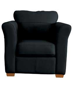 Savana Leather Chair - Black