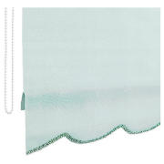 Unbranded Scalloped Edge Roller Blind 120cm Green