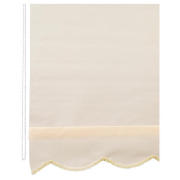 Unbranded Scalloped Edge Roller Blind 120x160cm Cream