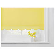 Unbranded Scalloped Edge Roller Blind, Buttercup Yellow 60cm
