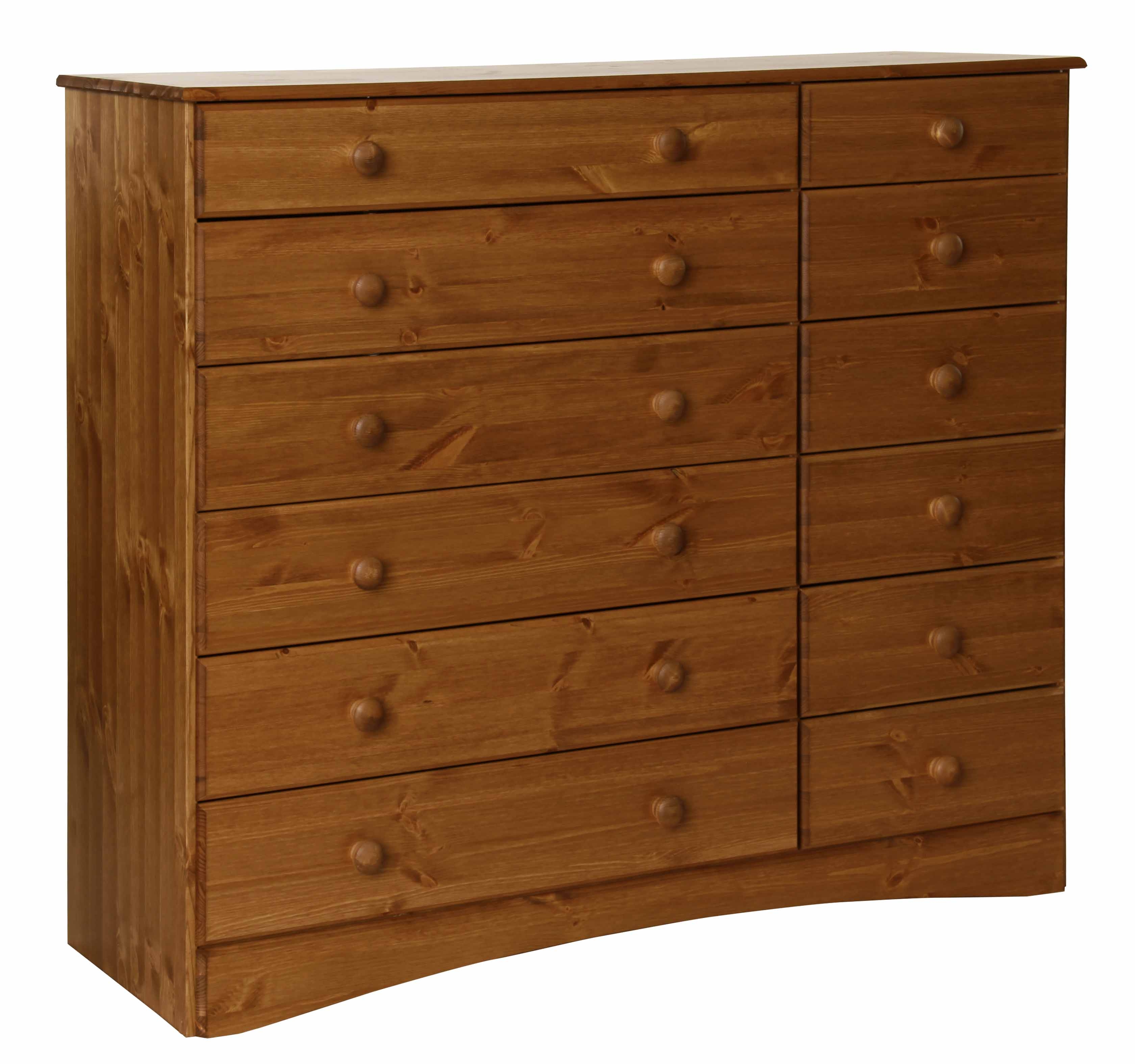 Unbranded Scandi Pine 6 6 Drawer Chest