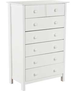 Unbranded Scandinavia 5   2 Drawer Chest - White