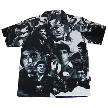 Scarface - B&W All Over T-Shirt