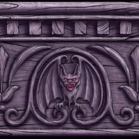 Use this border around the top of the walls to give your venue a spookier feel. This bat and skull