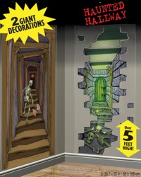 These two large wall decorations will give your entrance hall an atmosphere of horror. One shows a
