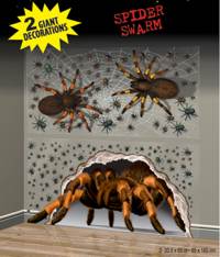 These eight legged freaks will run riot on your walls. Make over your room with these big Halloween