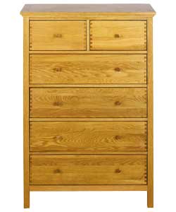 Unbranded Schreiber Windsor 6 Drawer Chest - Oak