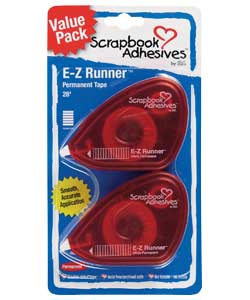 Unbranded Scrapbook Adhesives E-Z Runner Duo Blister Pack