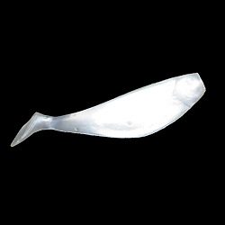 Unbranded Scream Shads - Pearl (Pack of 10)