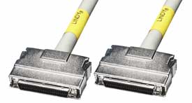 SCSI-II Cable with Half-Pitch D Connector