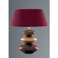 Unbranded SE8129 30WI - Gold and Burgandy Table Lamp Pair