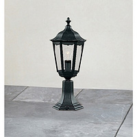 Unbranded SE82503BK - Black Outdoor Pedestal Light