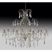 Unbranded SE8710 10AB - Brass and Crystal Chandelier