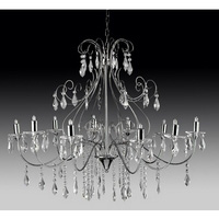 Unbranded SE8710 10CC - Chrome and Crystal Chandelier