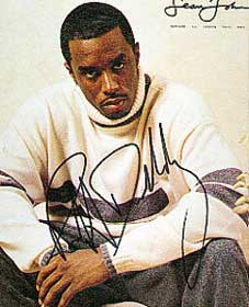 Sean Puffy Combs autograph