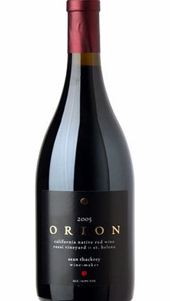 Orion is a riveting example of Syrah and surely one of the finest produced anywhere in the world. Sean Thackreys methods are not what one would describe as textbook, production is tiny and he manages to produce spell-binding wines of great intensity 