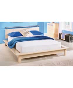 Seattle Maple 4ft6 Bedstead with Luxury Orthopaedic Mattress