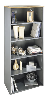 Unbranded Secondary Storage Economy Four Shelf Bookcase