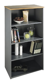 Unbranded Secondary Storage Economy Three Shelf Bookcase