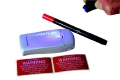 UV property marker pen Mini UV lamp to illuminate the invisible marking Built-in mini-torch for
