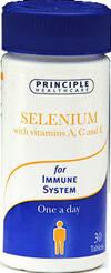 Selenium and Vits A-C and E (30 tabs) - Antioxidant Complex by Principle