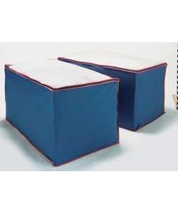 PVC with clear top for viewing. Ideal for protecting stored linen or jumpers. Size (H)48, (W)91,