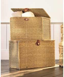 Unbranded Set of 2 Seagrass Chests