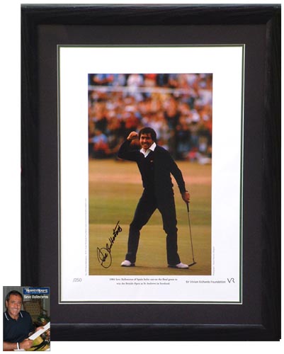 Unbranded Seve Ballesteros signed and framed limited edition print - Was andpound;189.99