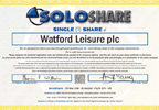 Unbranded Share in Watford FC