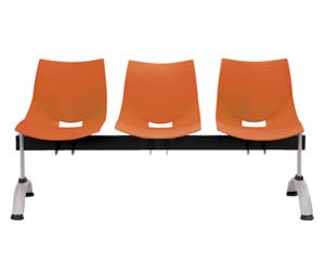 Unbranded Shell 3 beam seating